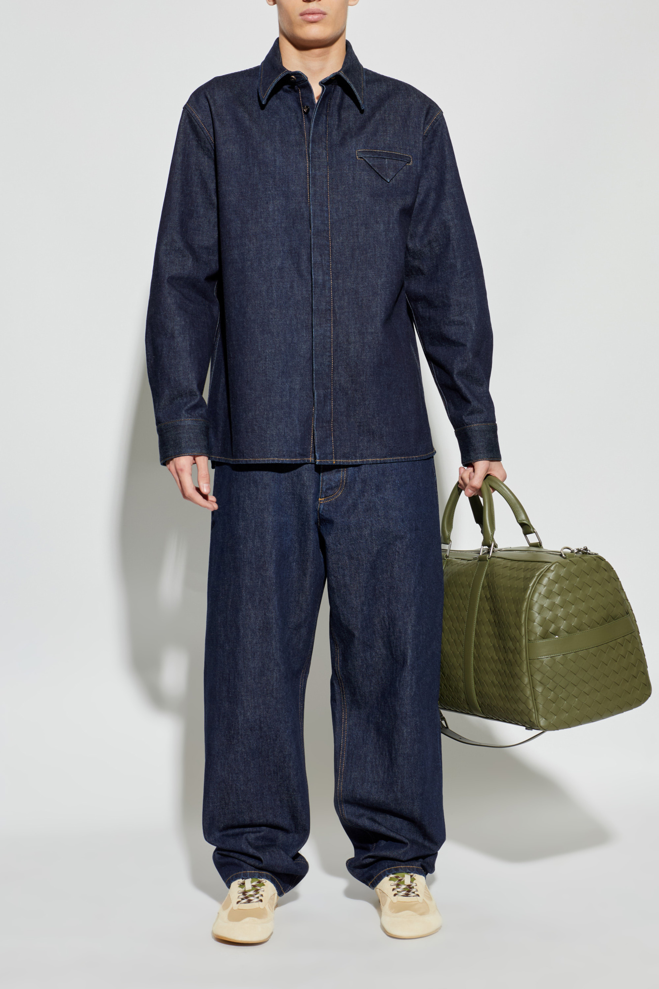 ジャケット・アウター BOTTEGA VENETA/Denim Button-Up Shirt Bottega Veneta Denim shirt | Men's | Vitkac